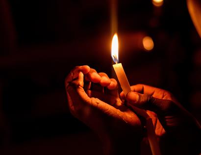 Pevensey Court House by Candlelight