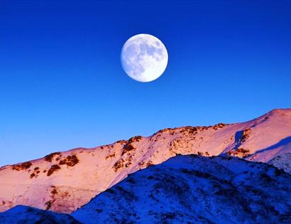 Snow Moonrise Yoga