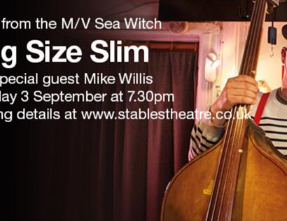 poster for king size slim at the stables theatre