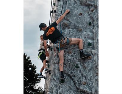 Mobile Climbing Wall at Herstmonceux Castle