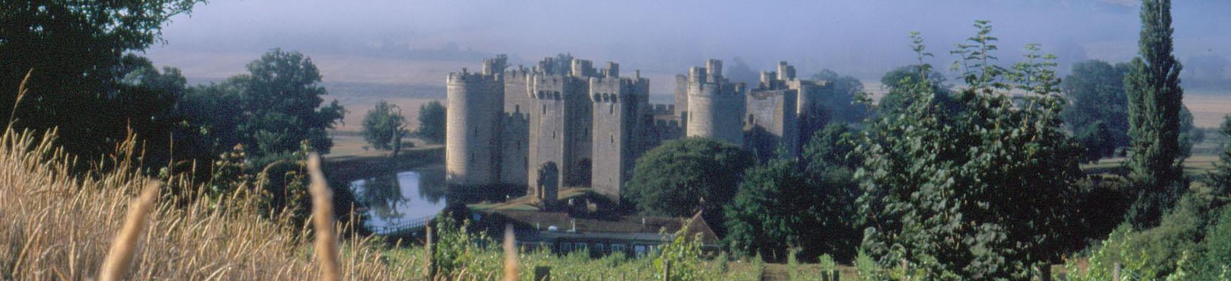 Bodiam Castle from uphill