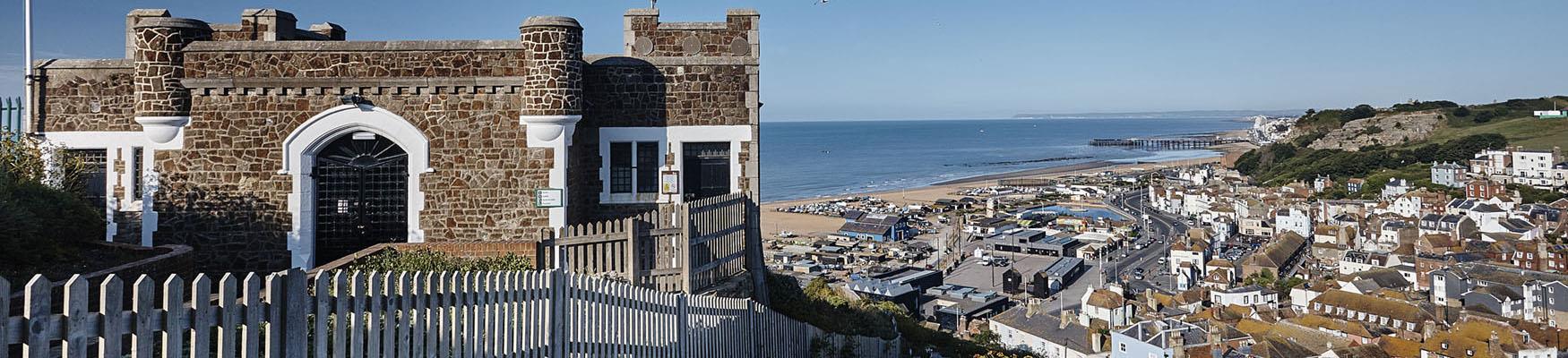 Hastings Old Town viewed from the East Hill