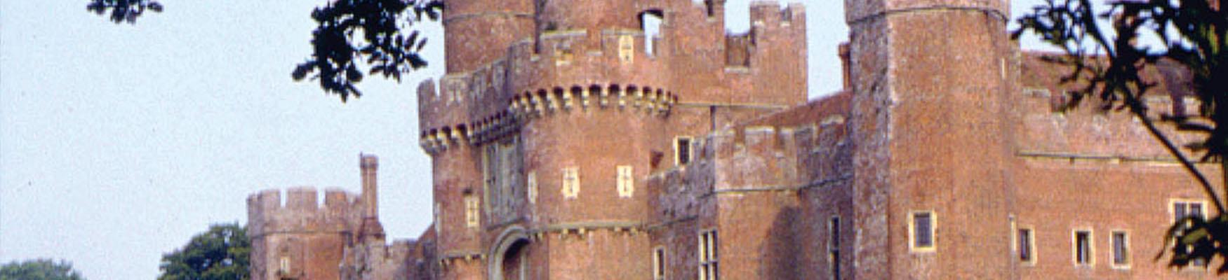 Close up of Herstmonceux castle turrets