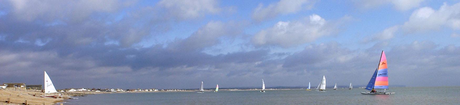 Sailors on Pevensey beach.