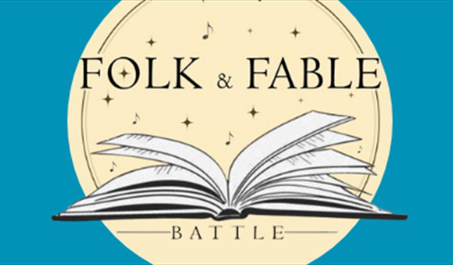 graphic poster for Folk & Fable Festival