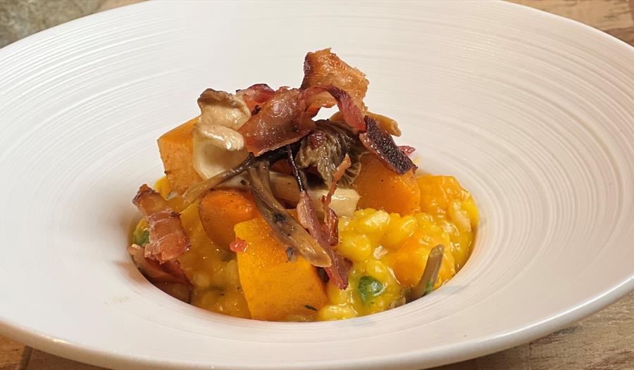 autumnal season dish at Webbe's cookery school