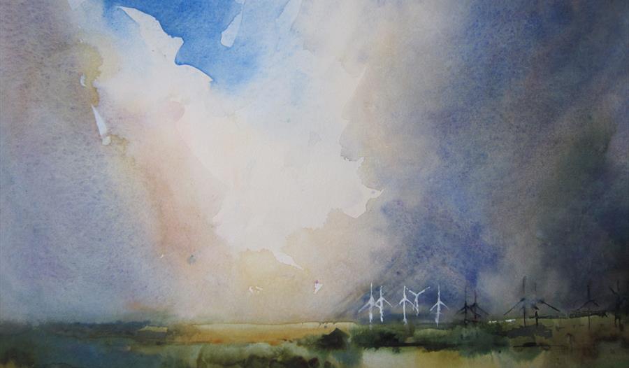 Robert Blythe Water colour - East Sussex