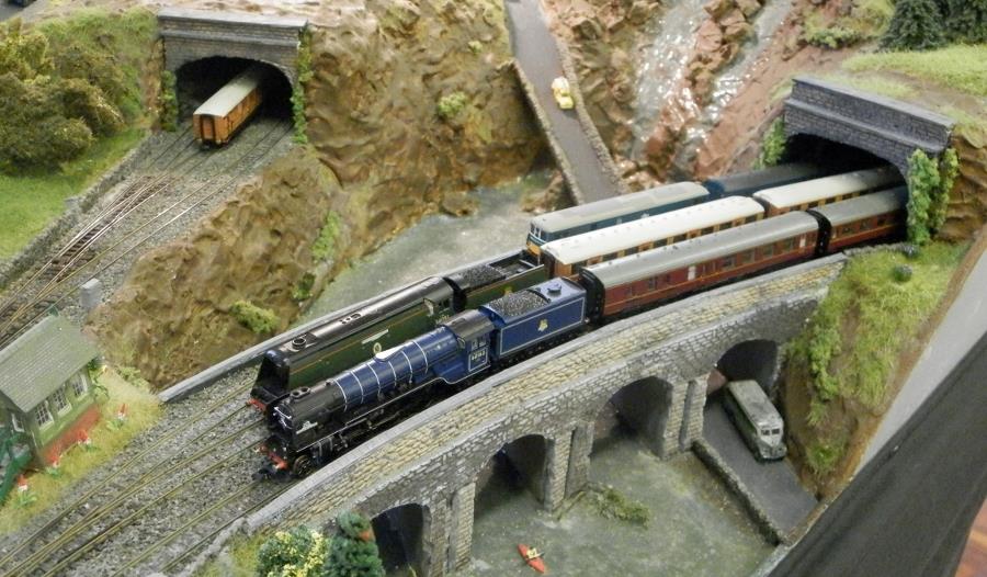 photograph of model railway