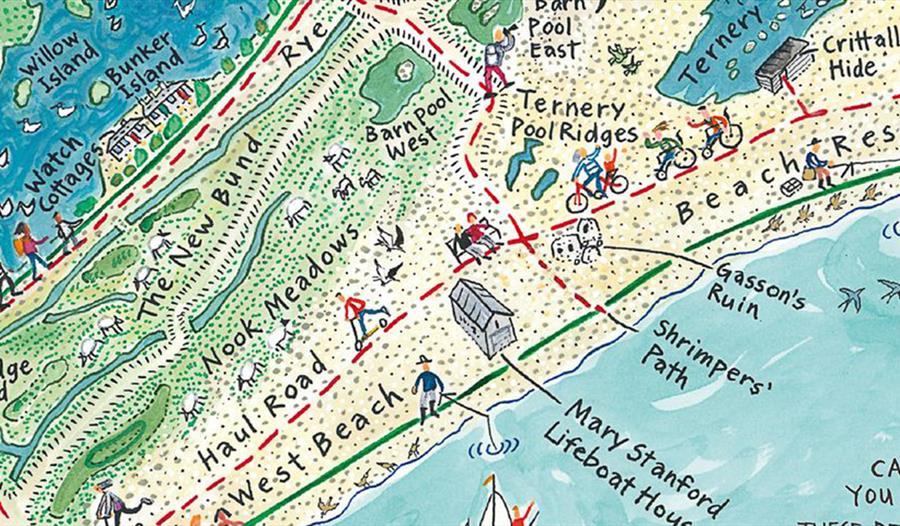 Friends of Rye Harbour Nature Reserve picture map