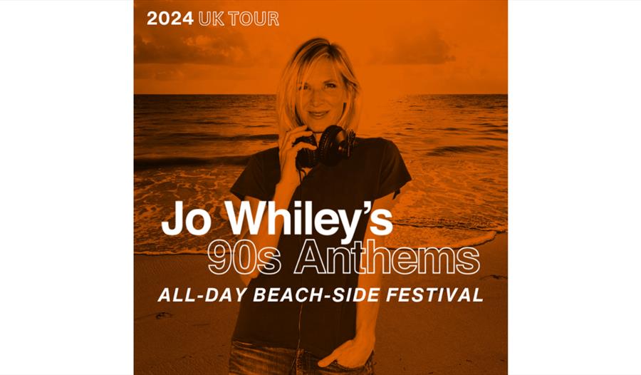 Poster for Jo Whiley's 90's Anthems at the De La Warr Pavilion