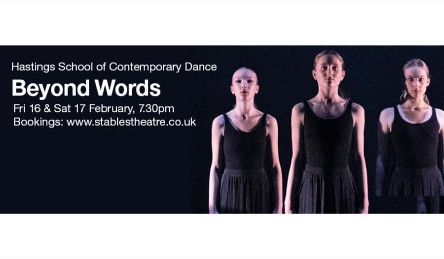 Poster for Beyond Words at Stables Theatre Hastings.