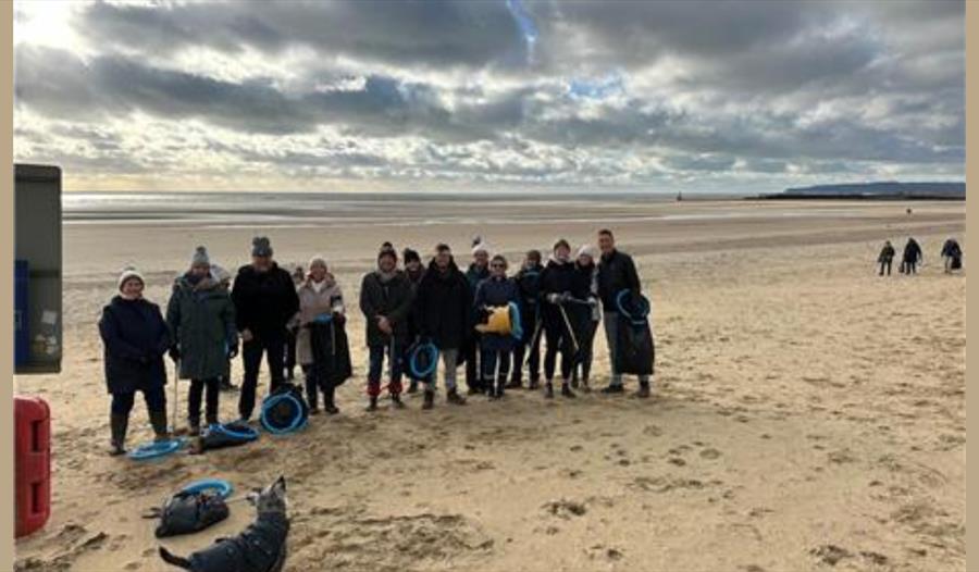 beach clean crew