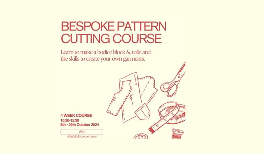 Bespoke pattern cutting course poster