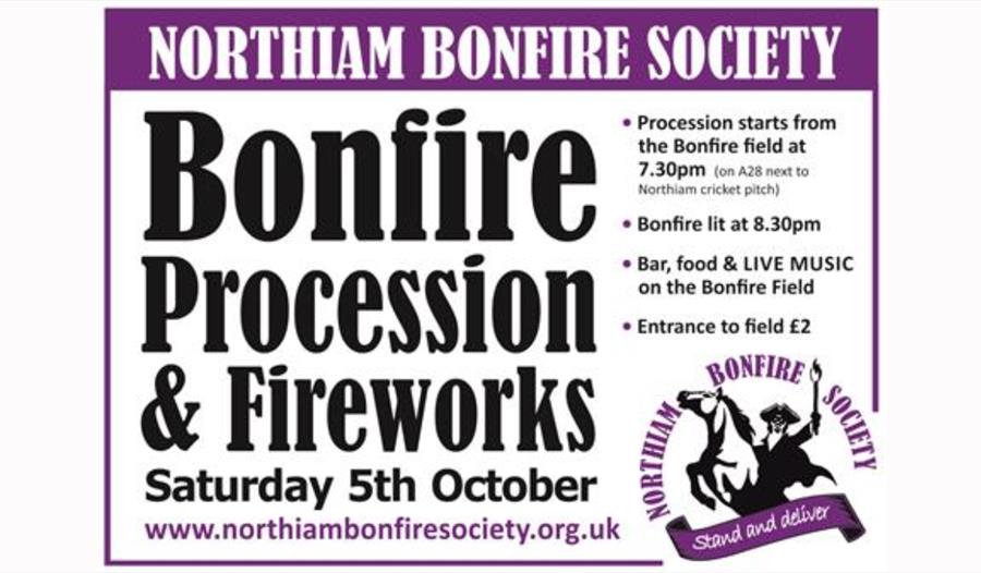 Bonfire fireworks poster