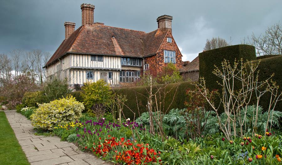 Image shows a picture of Great Dixter House and Gardens