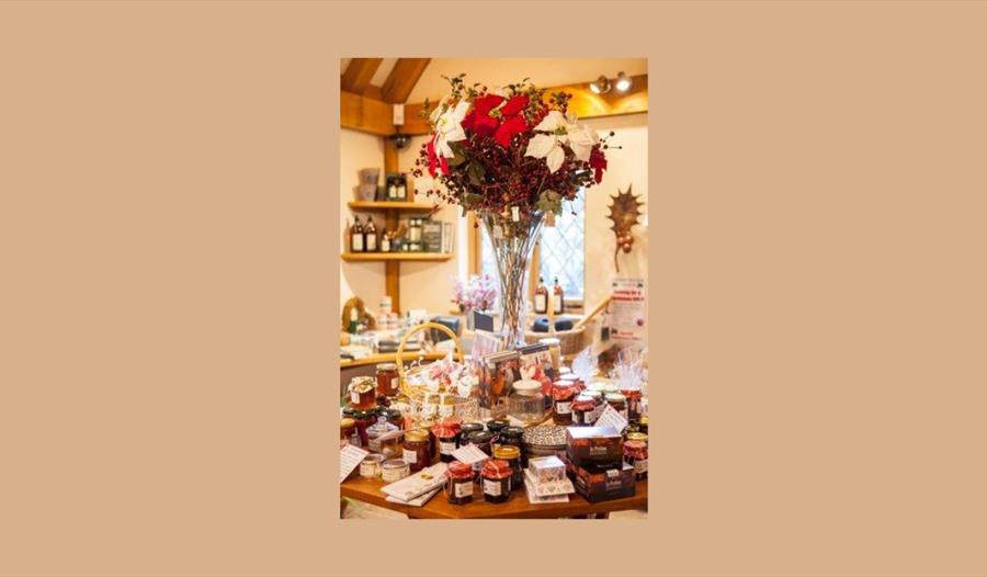 Flowers within a beige kitchen