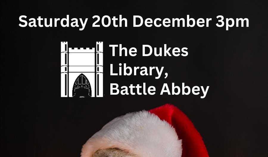Promotional poster on black background. Main text: “SHAKESPEARE & CHRISTMAS.” Subheader in red: “A ‘WHY WILL’ SOLO SHOW SPECIAL.” Details: “Saturday 2