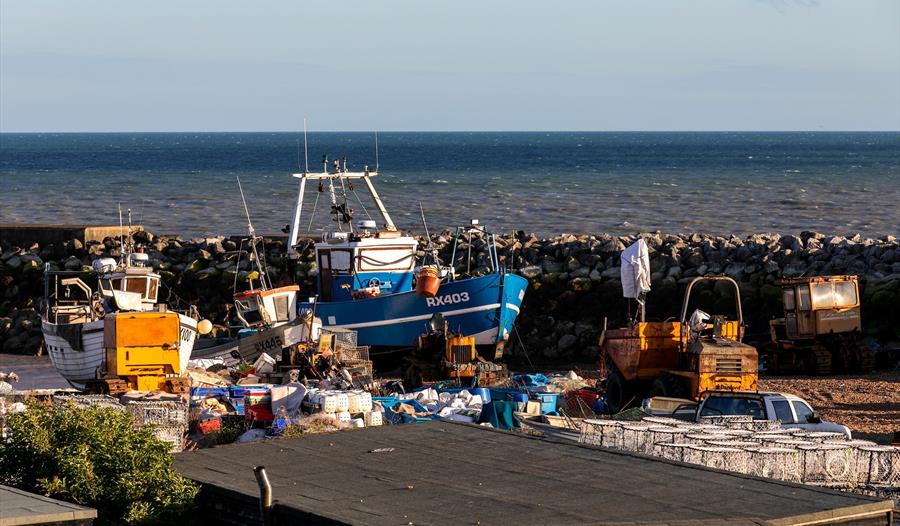 Photo of Hastings fishing beach and boats