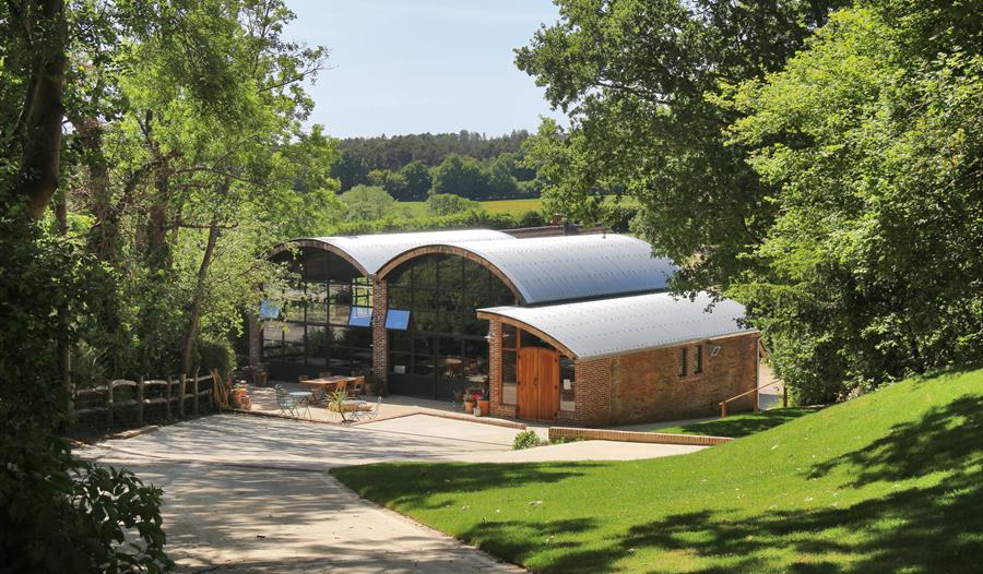 The new building at Sedlescombe Organic Vineyard