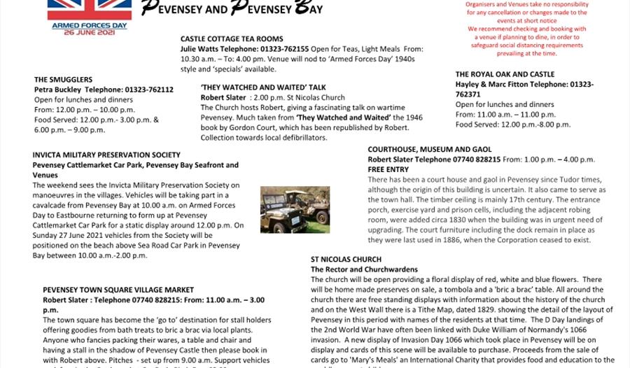 Armed Force day event poster