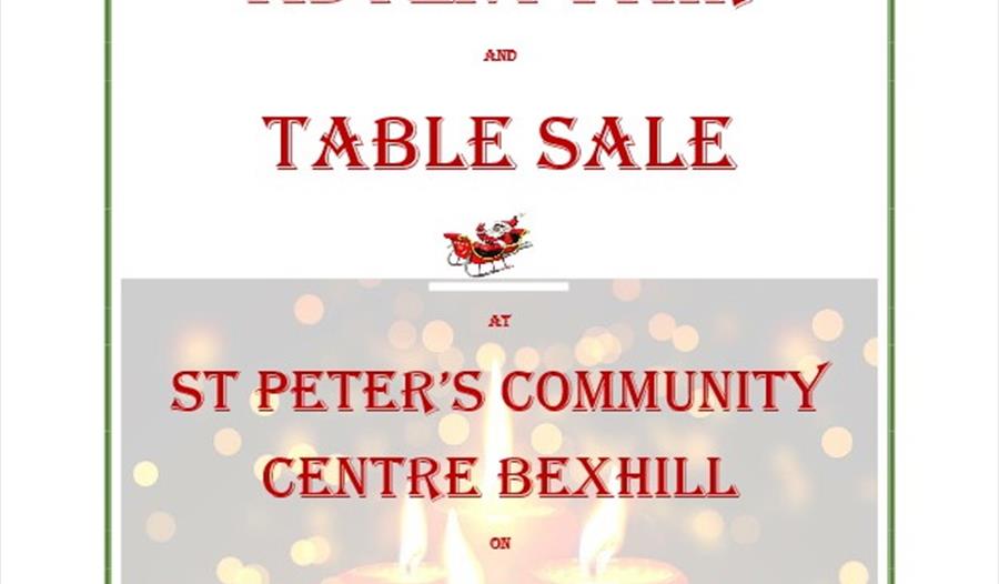 Advent Fair and Table Sale, Bexhill poster