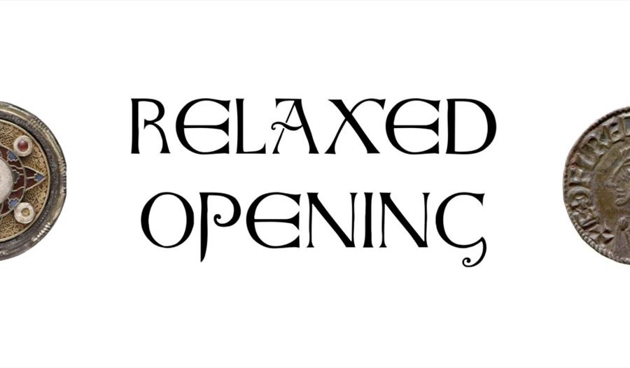 Poster showing coins and Relaxed Opening sign