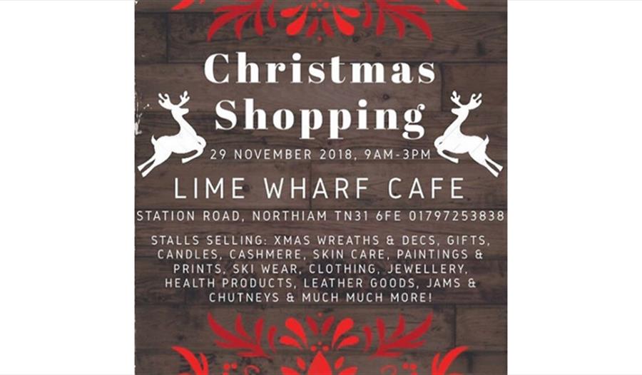 Christmas shopping at Lime Wharf Cafe
