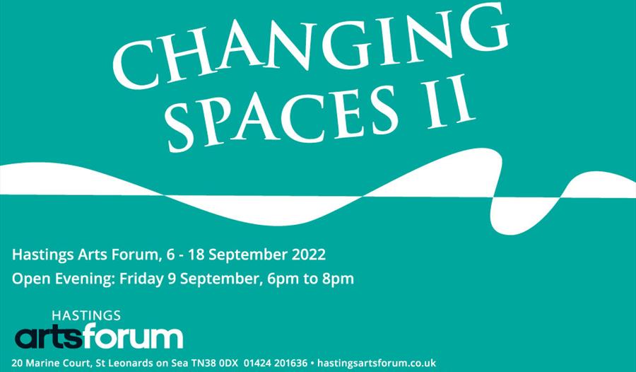 Poster advertising art exhibition at Hastings Arts Forum