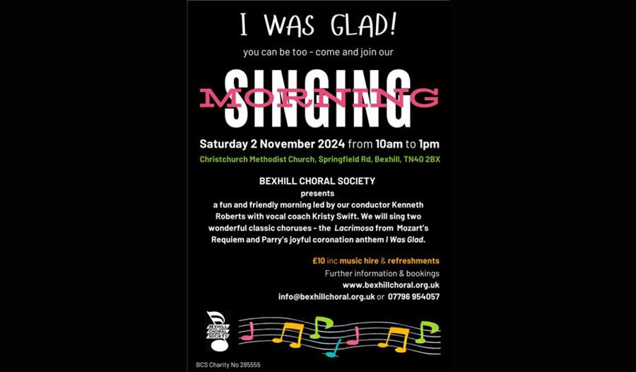 Singing poster