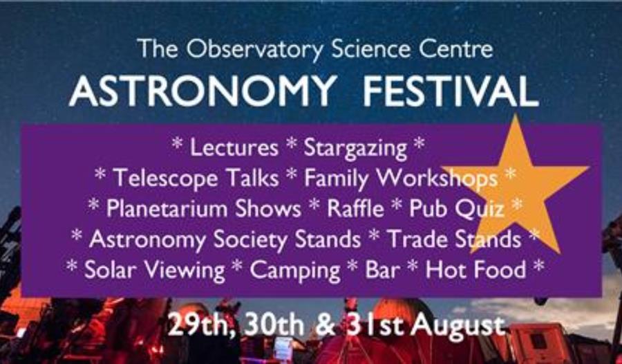 Astronomy Festival at  The Observatory Science Centre
