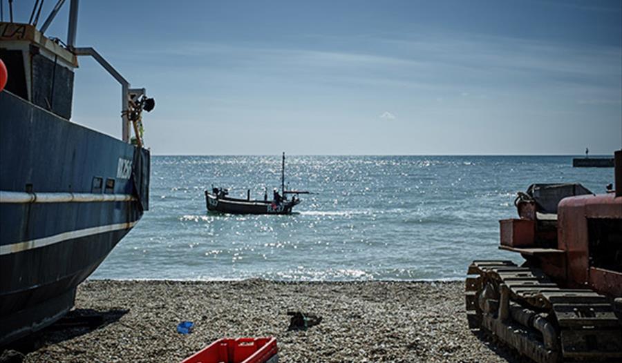 Hastings fishing beach