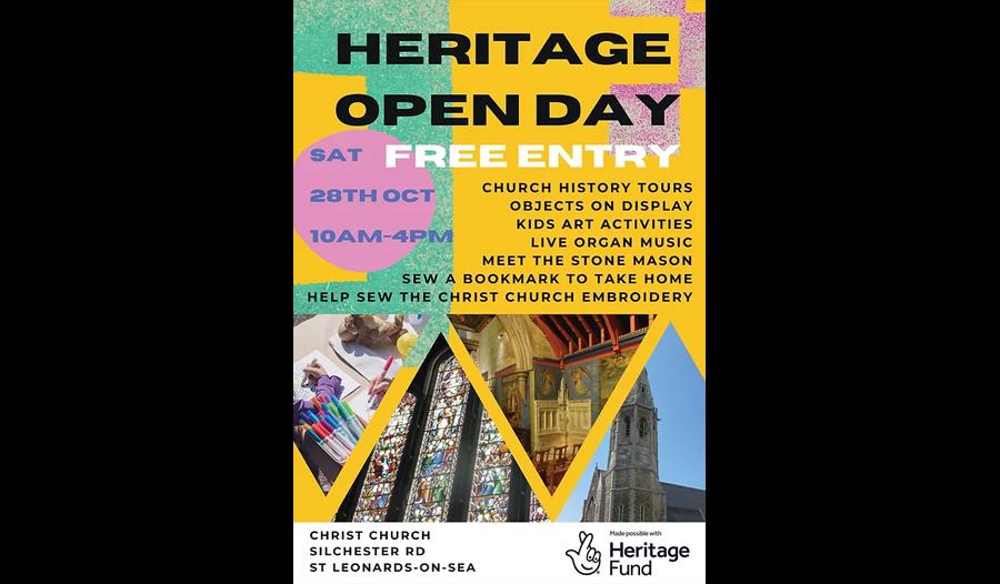 Poster for Heritage Open Day at St Leonards