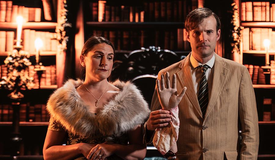 Murder Mystery Supper event with themed dining, costumed characters and interactive clues during an evening of intrigue.