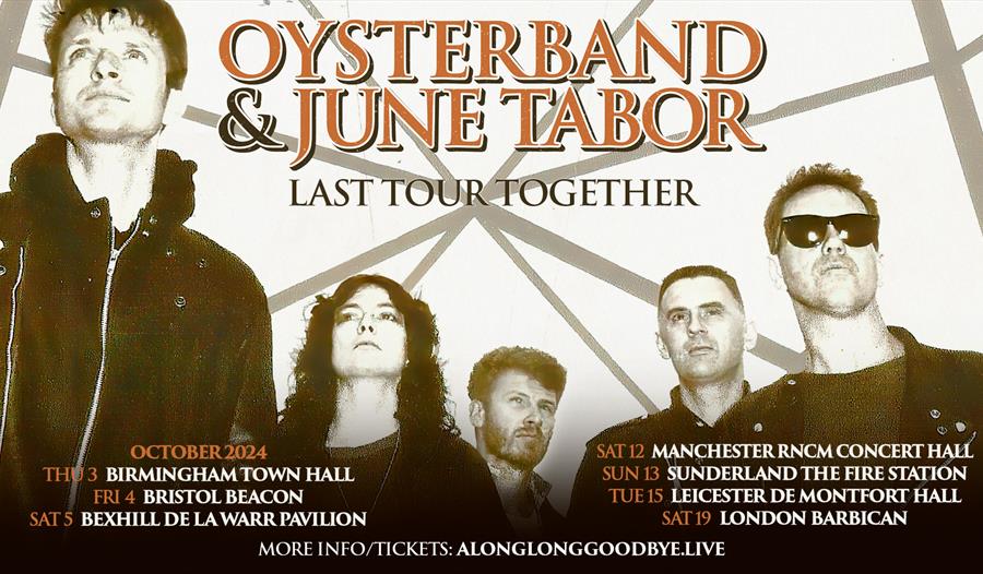 poster for Oysterband & June Tabor tour