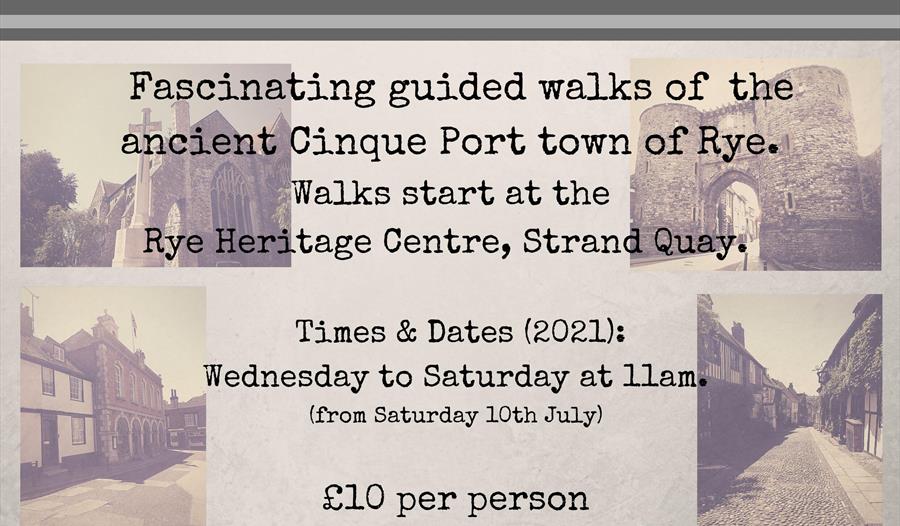 Rye historic walks poster