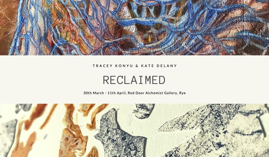 Poster for Reclaimed exhibition in Rye