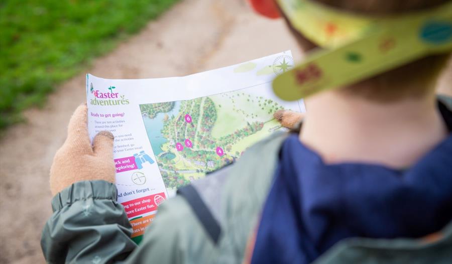 Easter egg hunt at Bodiam Castle