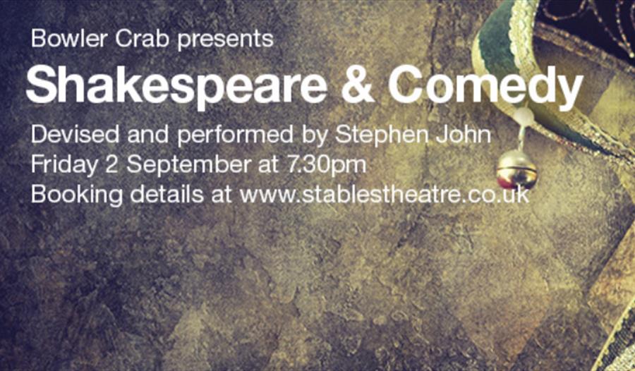 poster for shakespeare and comedy