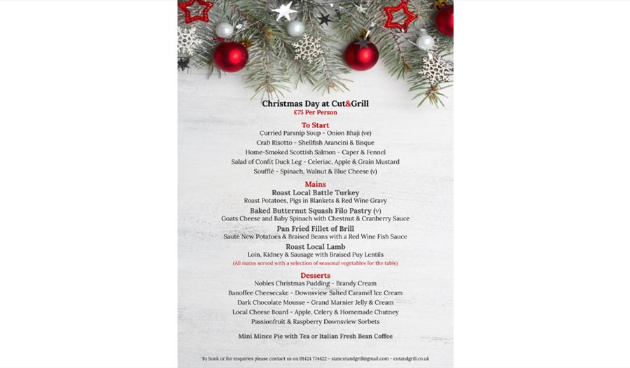 Christmas Day at Cut & Grill