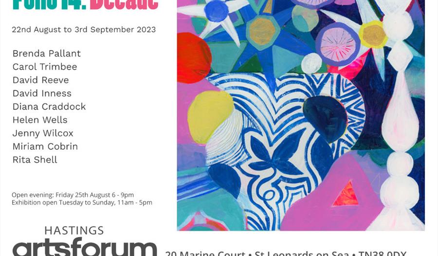 Poster for exhibition at Hastings Art Forum