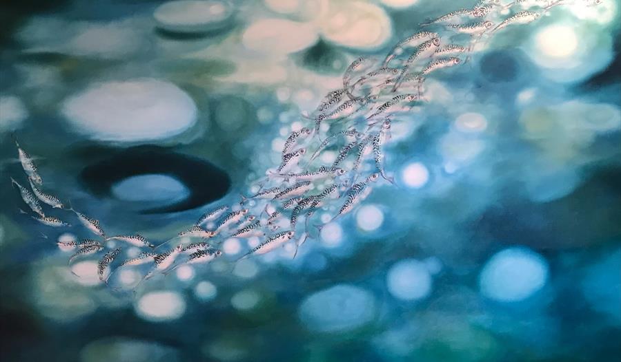 abstract painting of water