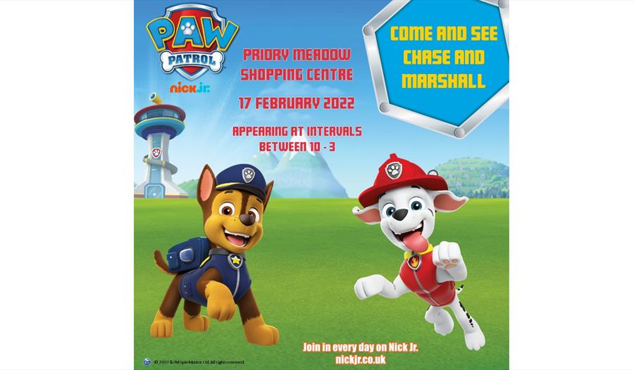 PAW Patrol at Priory Meadow