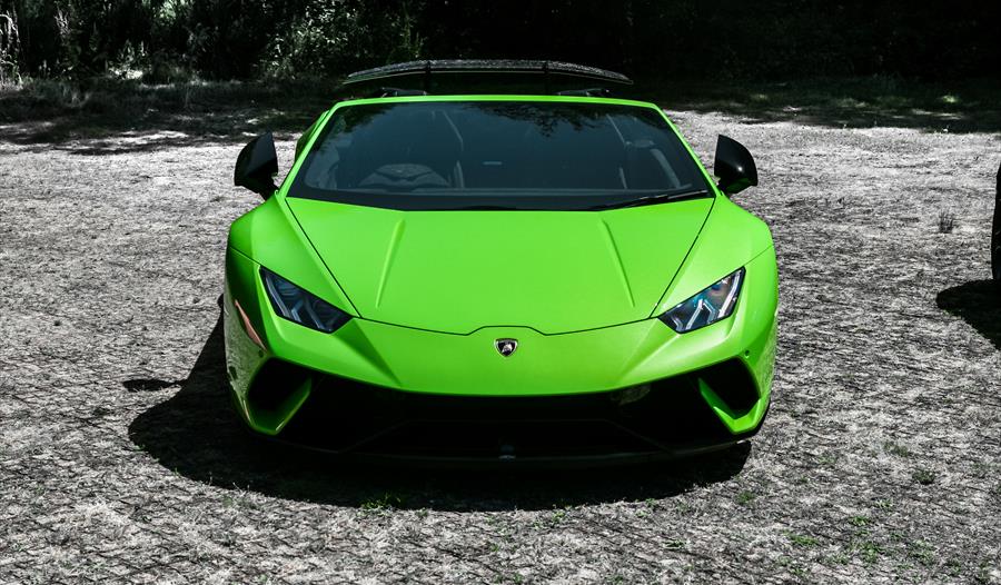 Picture of a green sports car