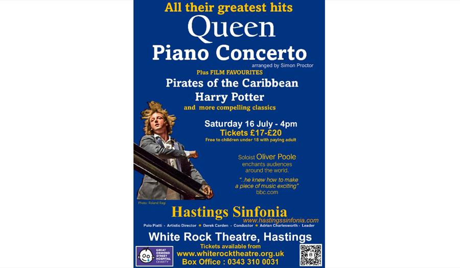 Text poster for Queen piano concerto with same text as in description