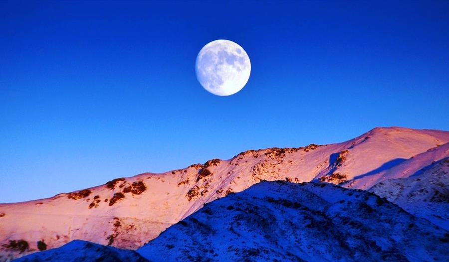 Snow Moonrise Yoga