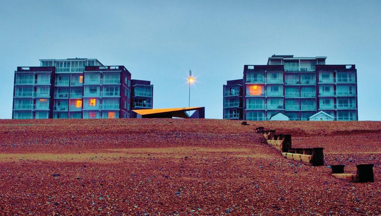 Bexhill beach pictured on Keane's Strangeland album