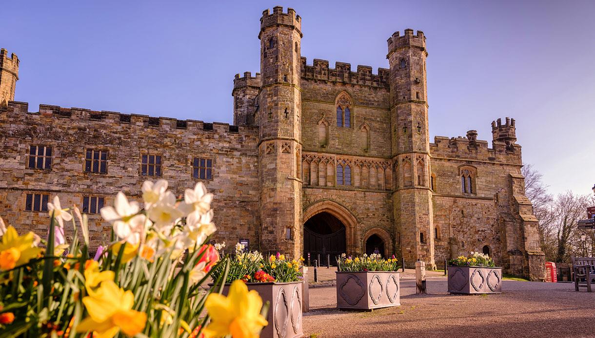 Battle Abbey viewed from Abbey Green