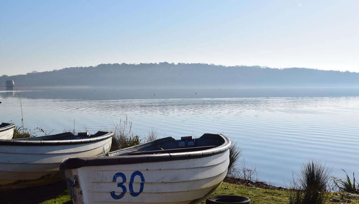 Boats at Bewl Water, Kent.