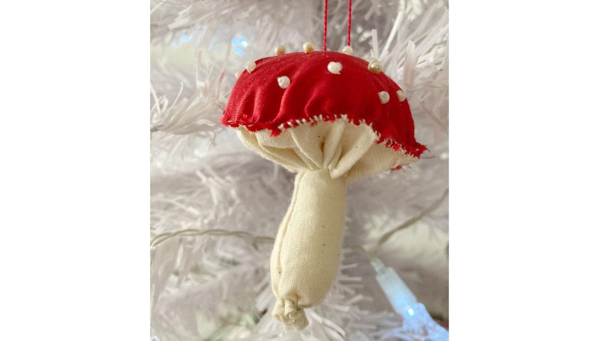 Fabric Festive Mushroom