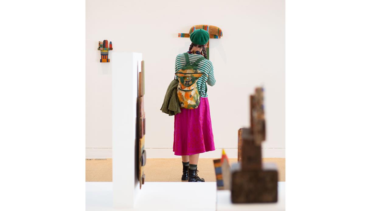 Image shows someone viewing at at The De La Warr Pavilion.